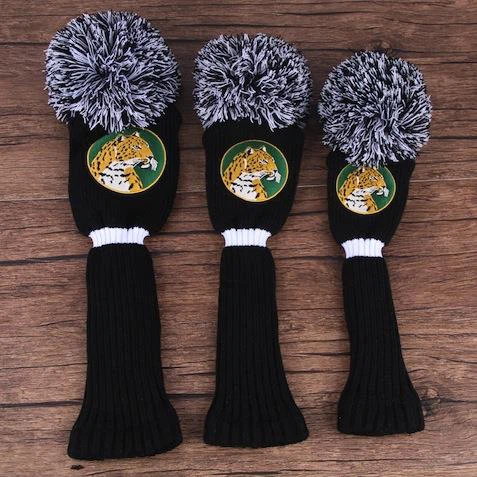 Polyester Golf Knitted Tail Headcover